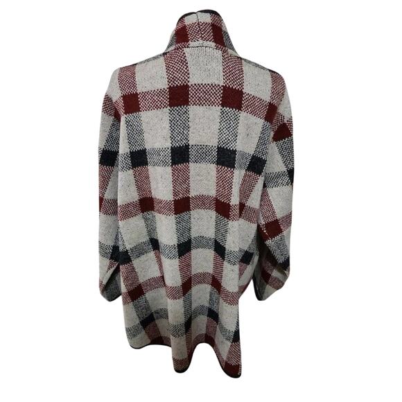 ADRIENNE Vittadini windowpane plaid cardigan sweater plus size 3X NEW!!! - Picture 7 of 8